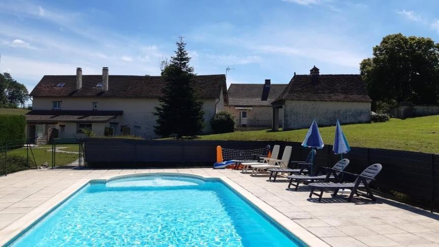 Gite XL Le Clos de Lamie avec piscine privée Fossemagne Exterior foto
